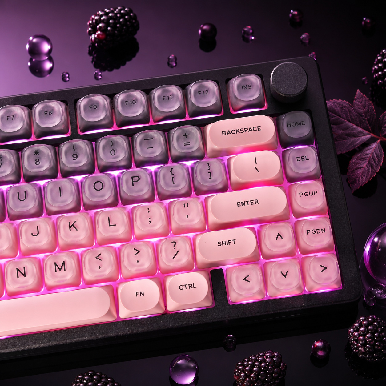 Gaming Set Accessories - Conjunto de teclas de cristal com