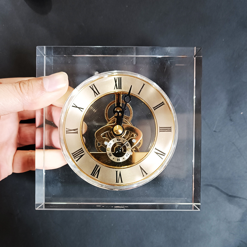 Accessories For Your Gaming Room - Relógio de Mesa Silencioso de Cristal,
