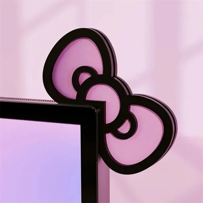 Gaming Accessories Pink - Kawaii rosa acrílico arco monitor decoração