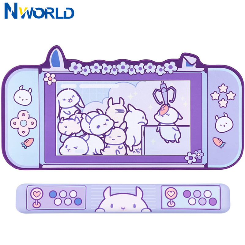 Gaming Accessories Pink - Grande kawaii gaming mouse pad bonito