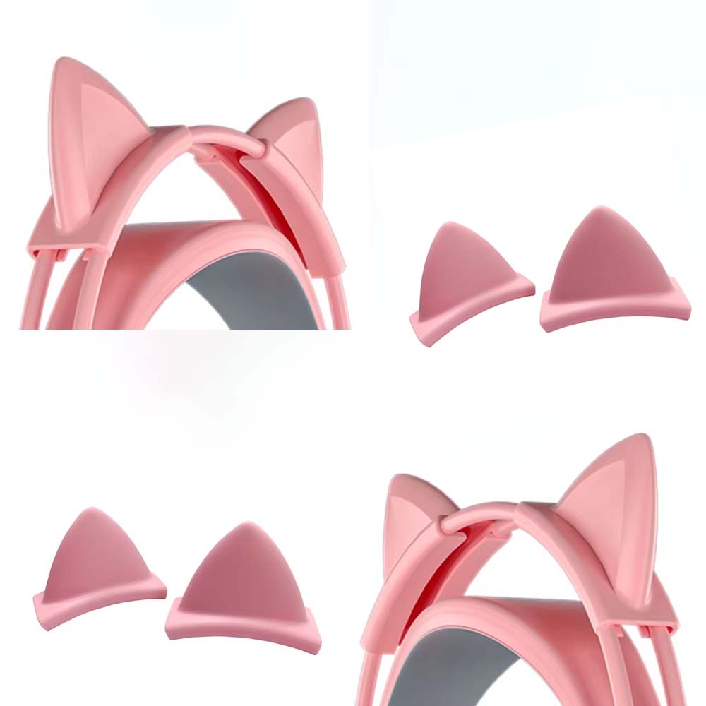 Gaming Accessories Pink - Pingente de Orelhas de Gato em