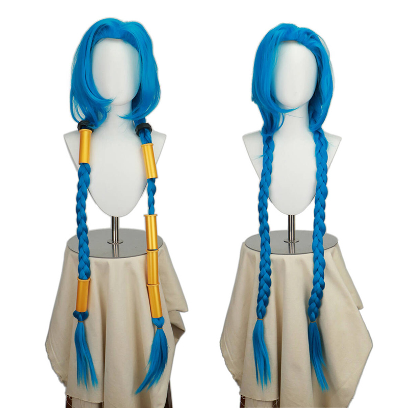 Jinx Gaming Accessories - Peruca de Cosplay Jinx de League