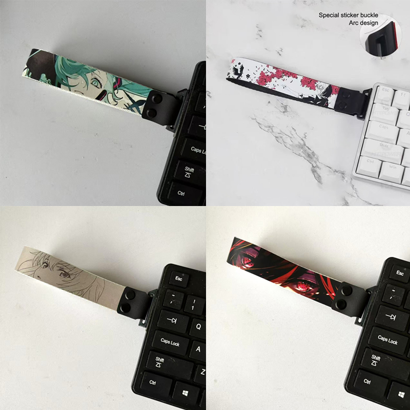 Moda anime teclado fita alça d - Gaming Home Accessories avaliação e preço