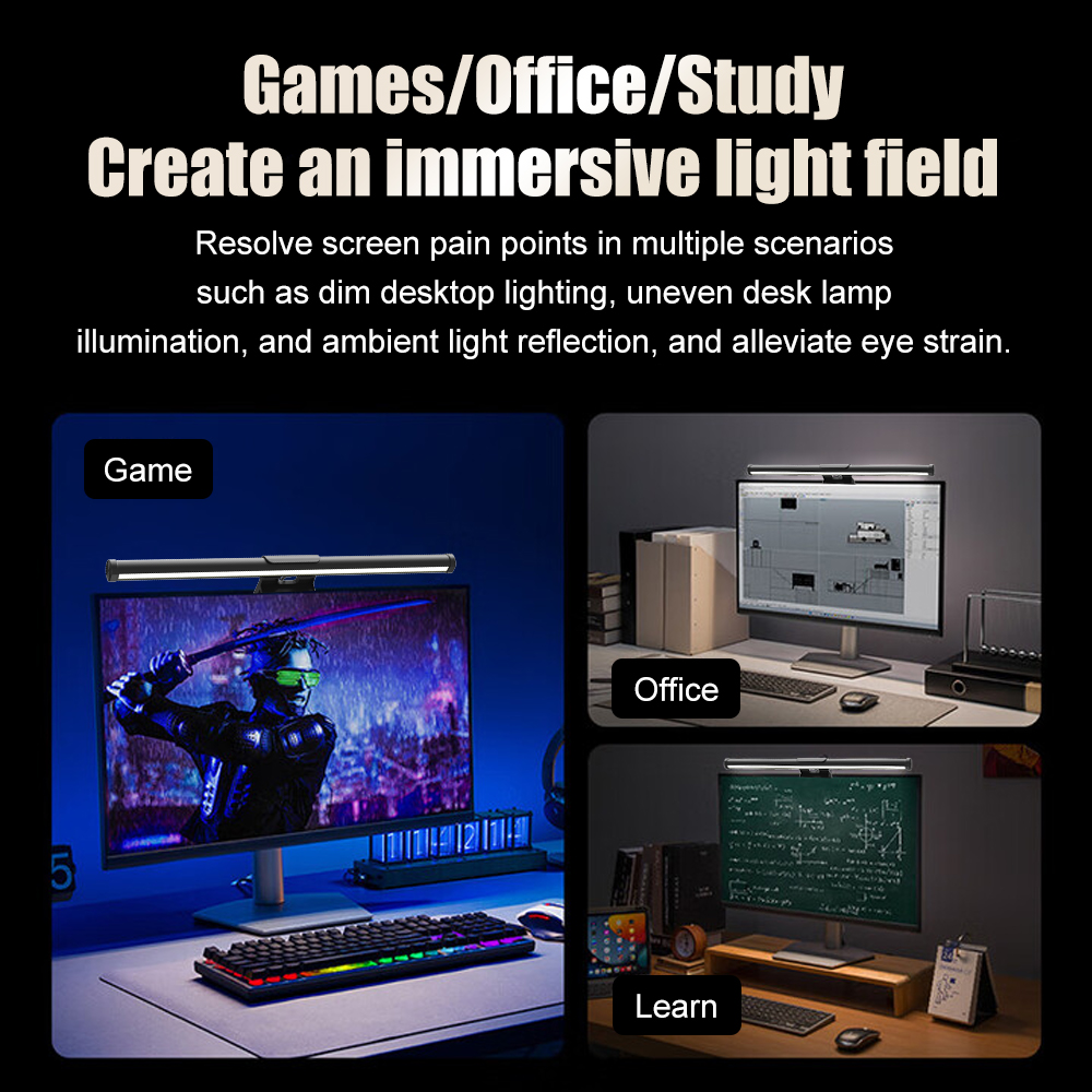 Monitor com Barra de Luz, Conf - Accessories For Your Gaming Room avaliação e preço