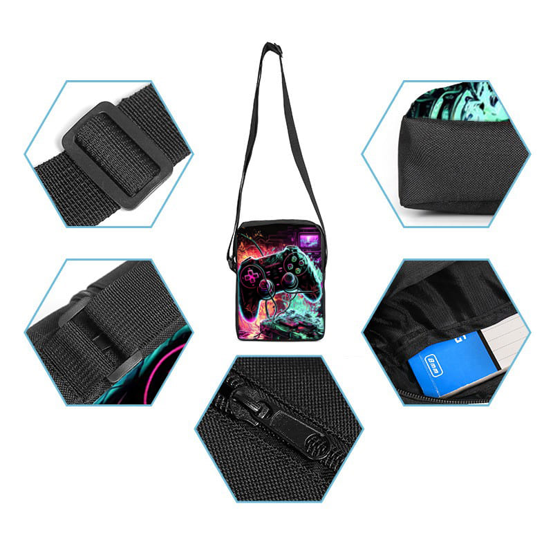 Bolsa mensageiro de um lado só - Gaming Accessories For Kids avaliação e preço