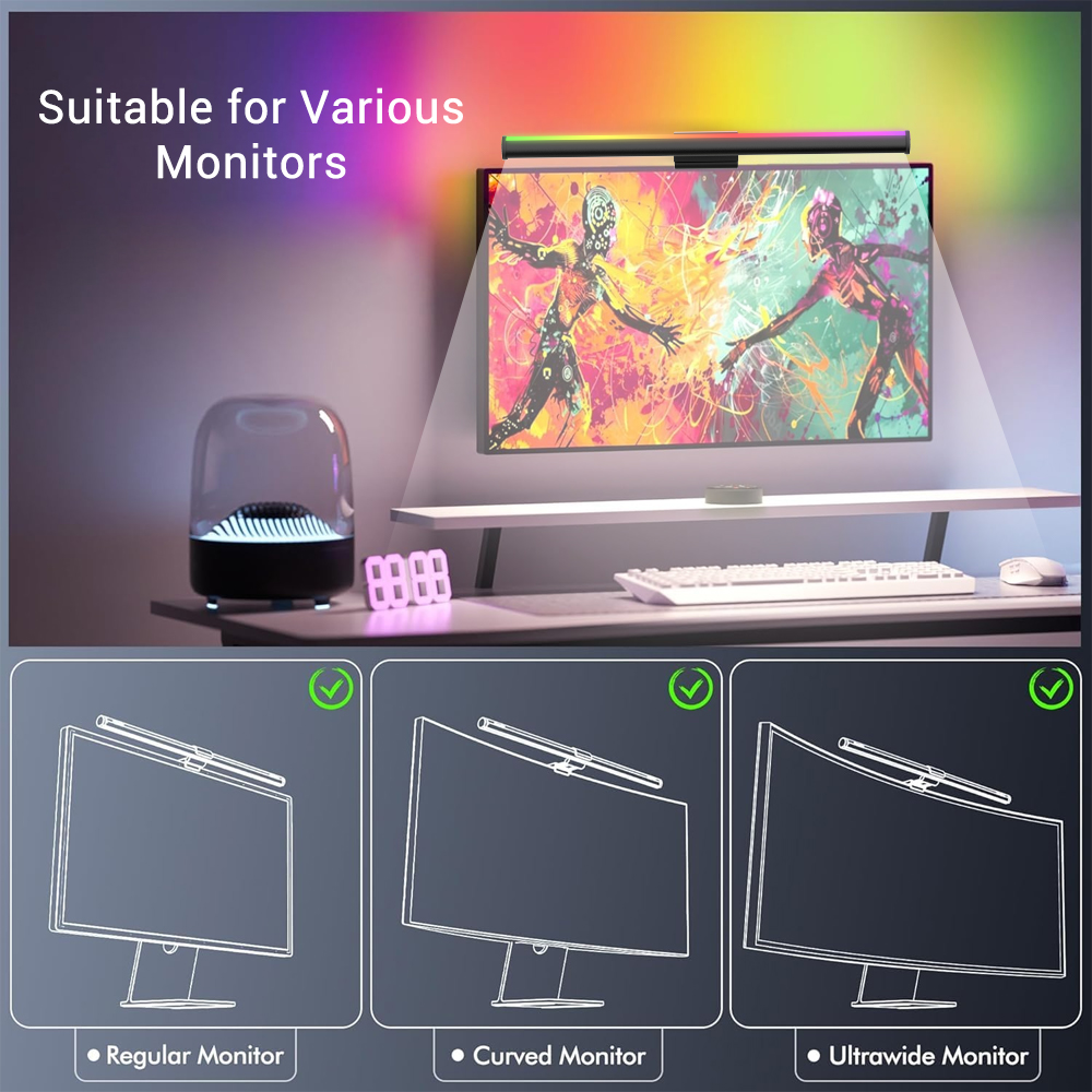 Barra de Luz para Monitor de C - Accessories For Your Gaming Room avaliação e preço