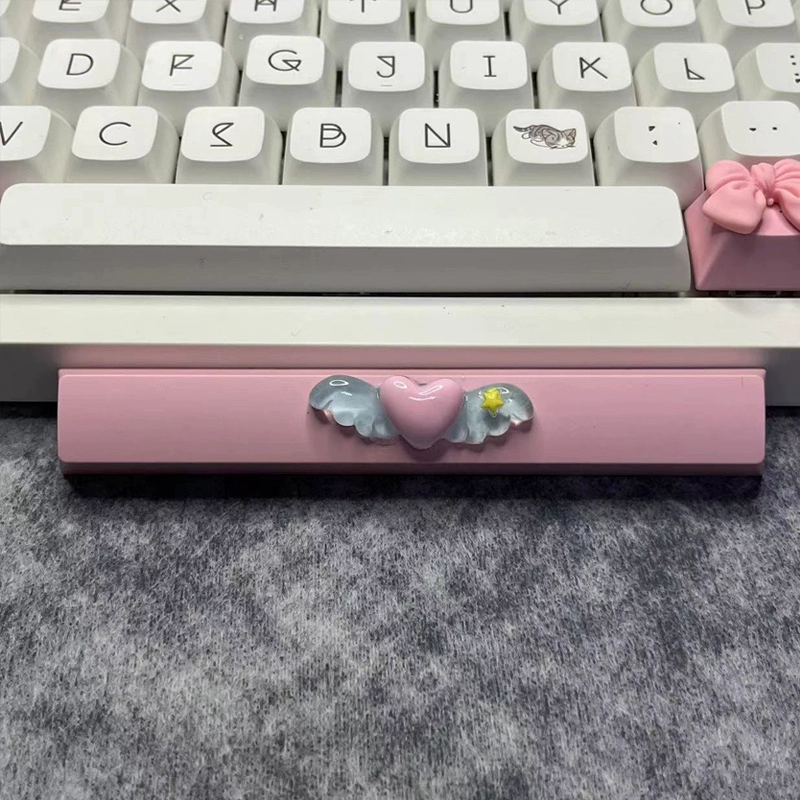Diy bonito magia amor asas key - Gaming Accessories Pink avaliação e preço