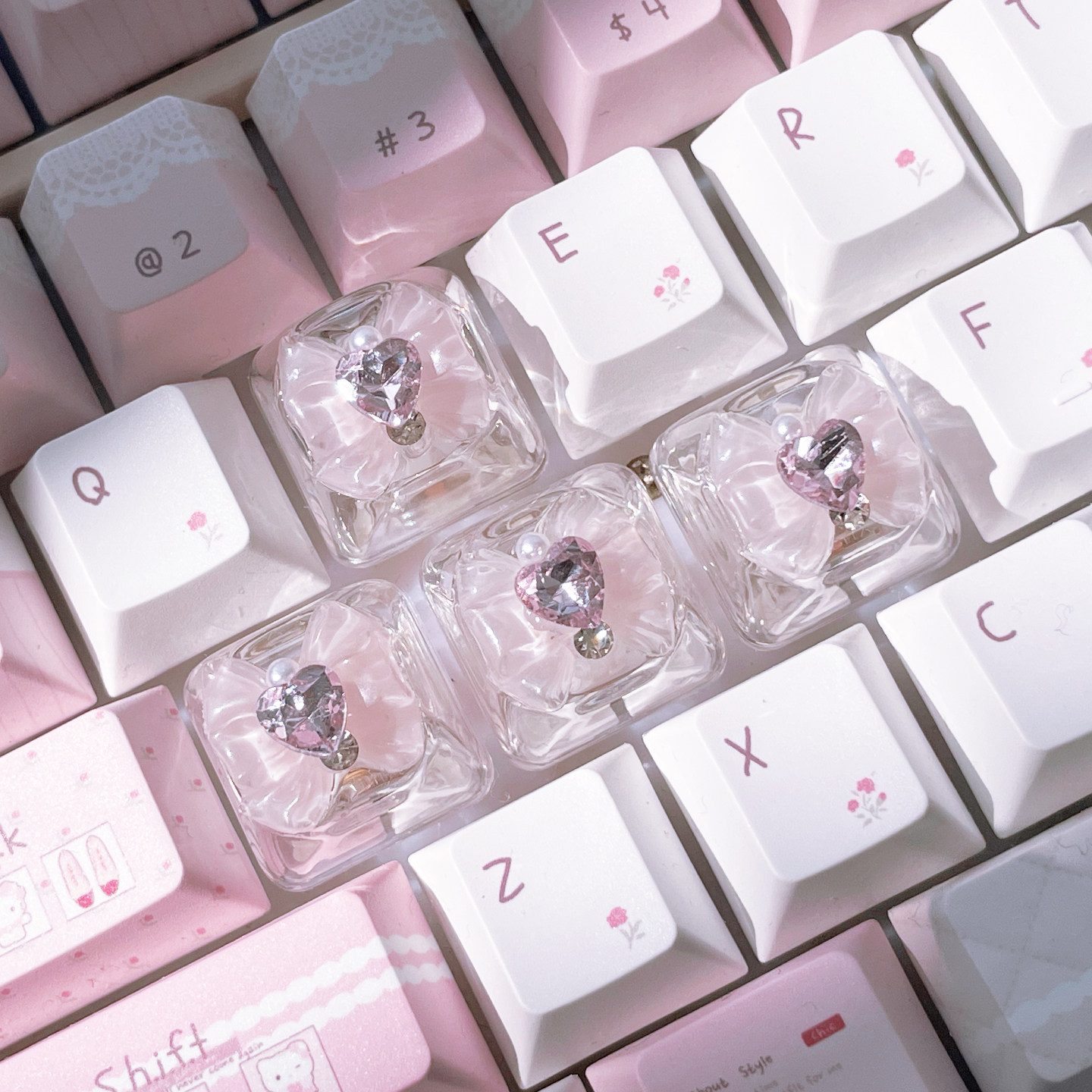 Conjunto de 4 Teclas Borboleta - Gaming Accessories Pink avaliação e preço