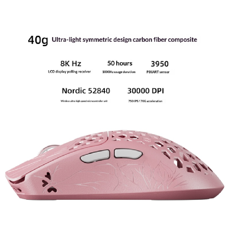 Mouse Gamer Vancer Akitsu Rosa - Gaming Accessories Pink avaliação e preço