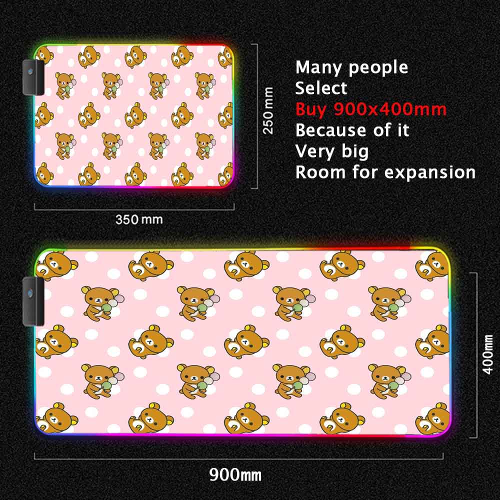 Korilakkuma mouse pad xxl boni - Gaming Accessories Pink avaliação e preço