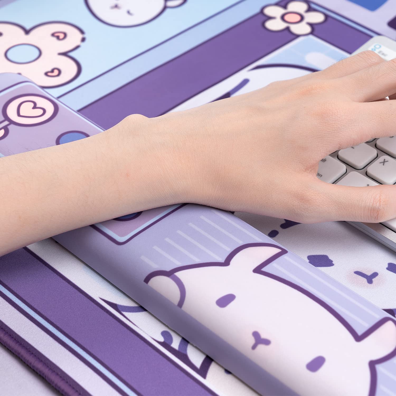 Grande kawaii gaming mouse pad - Gaming Accessories Pink avaliação e preço