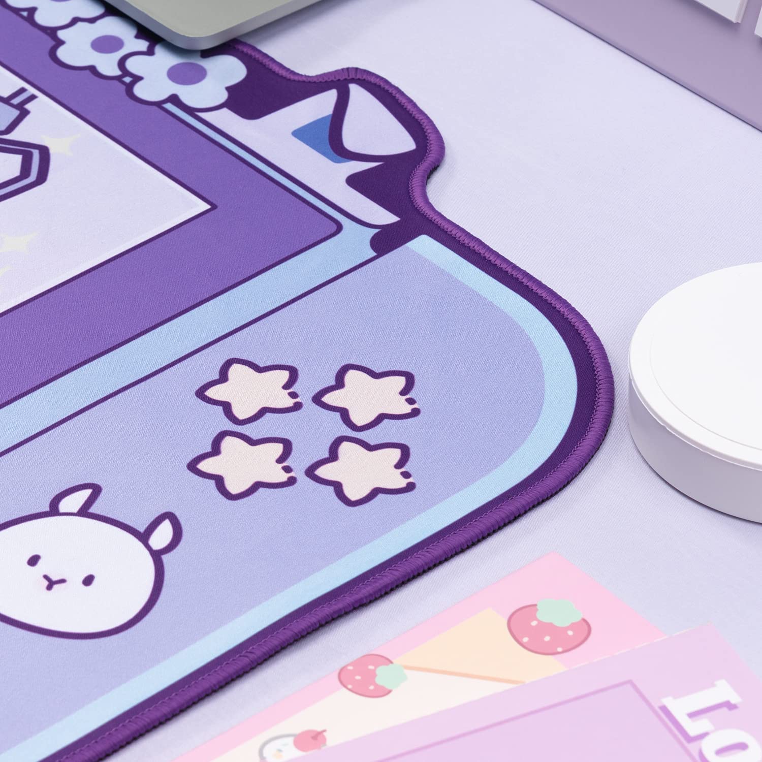 Grande kawaii gaming mouse pad - Gaming Accessories Pink avaliação e preço