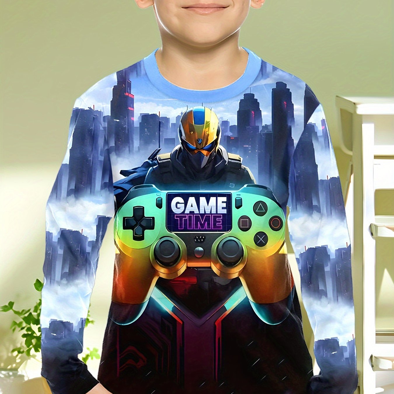 Roupas infantis meninos camise - Gaming Accessories For Kids avaliação e preço