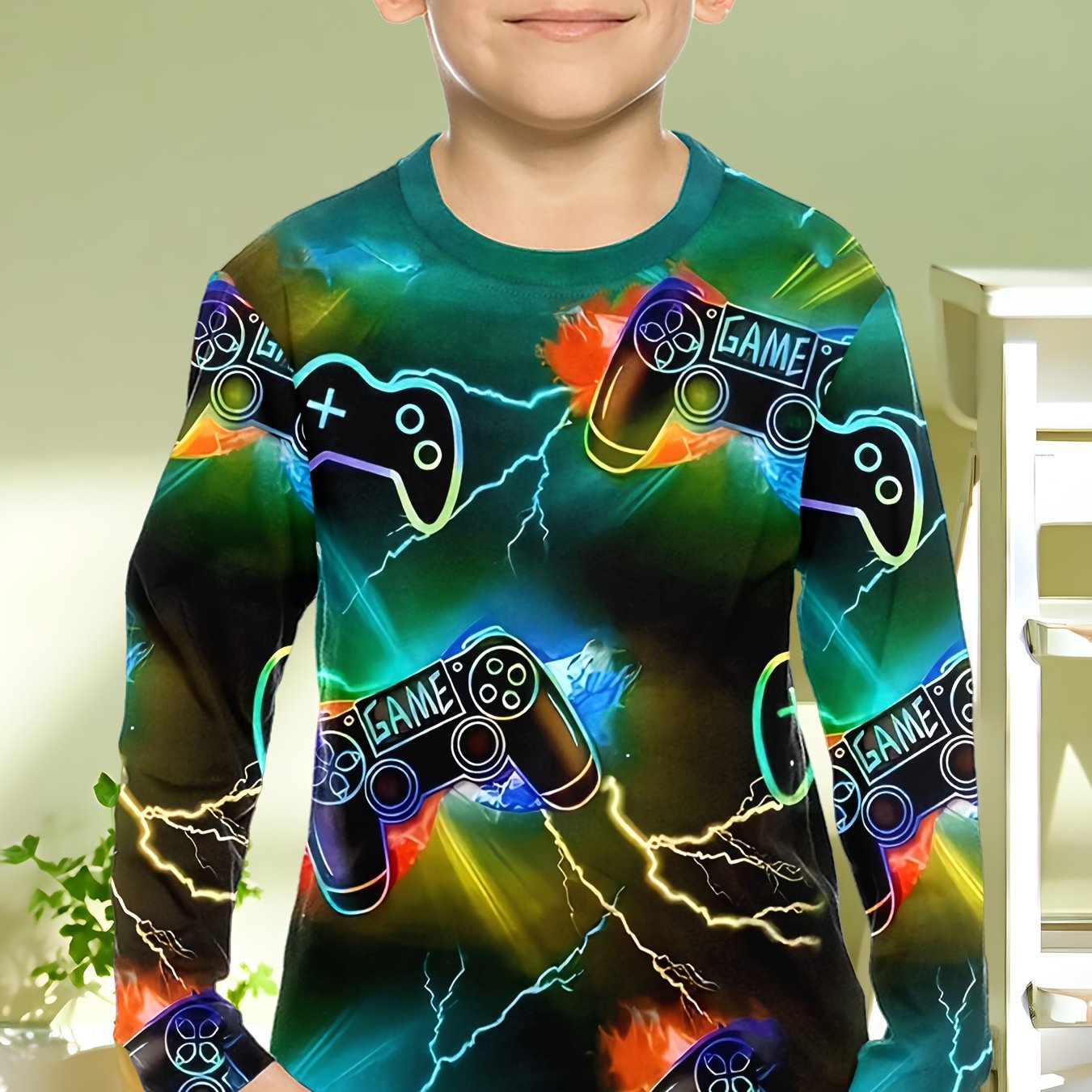 Roupas infantis meninos camise - Gaming Accessories For Kids avaliação e preço