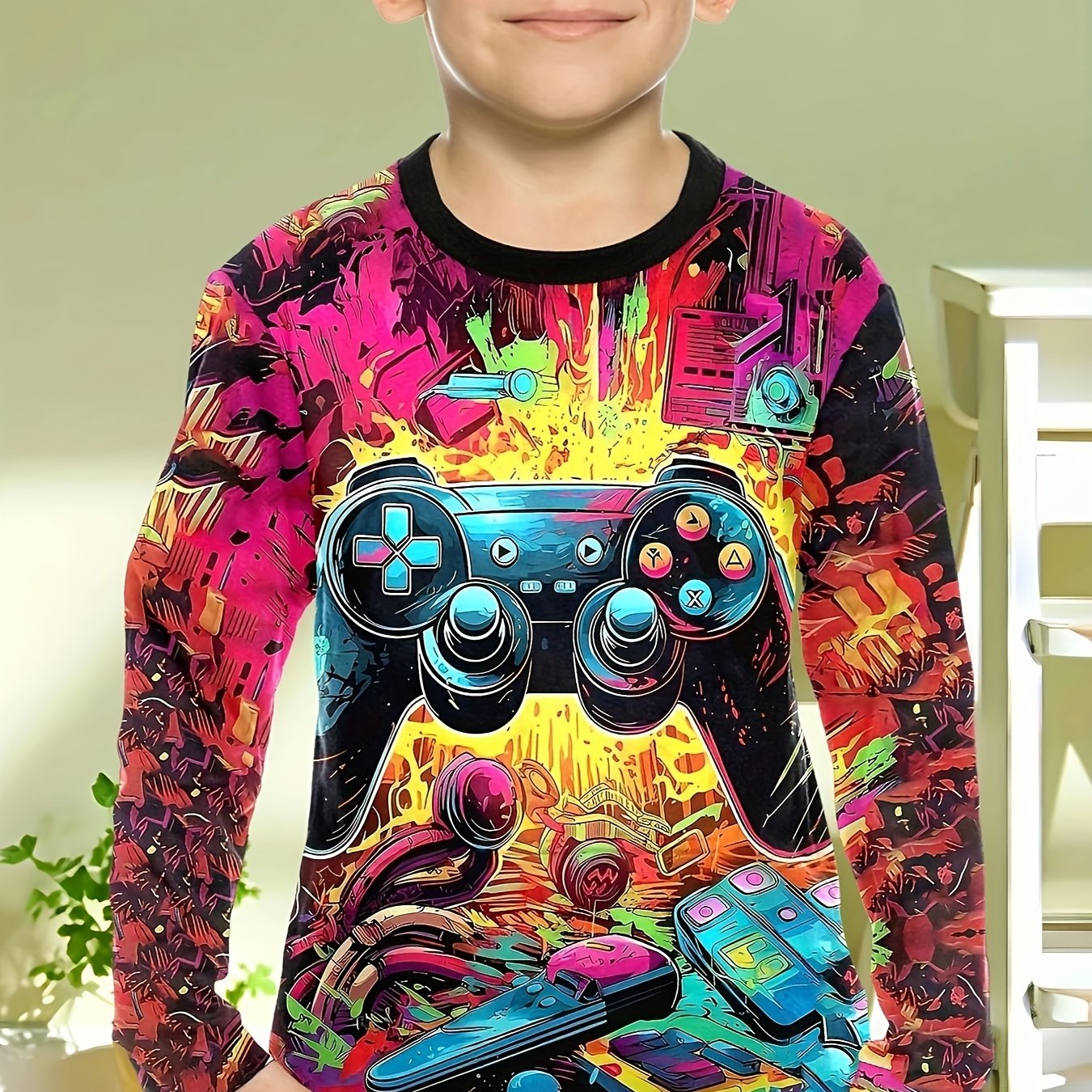 Roupas infantis meninos camise - Gaming Accessories For Kids avaliação e preço