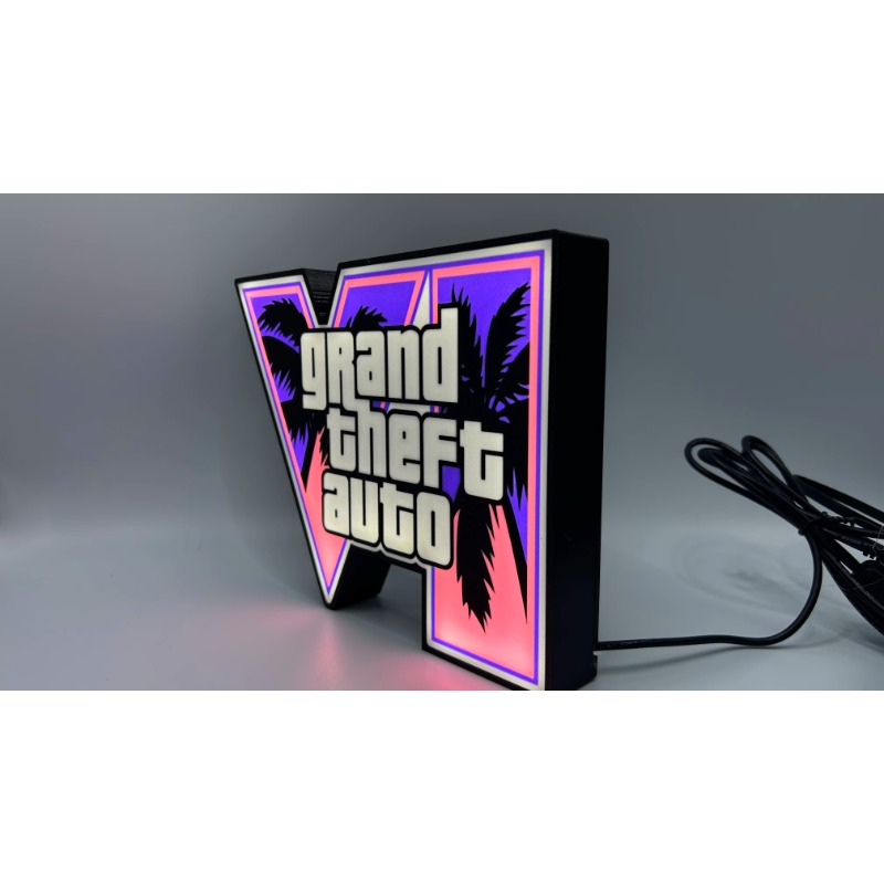 Luminária LED GTA 6 Grand Thef - Accessories For Your Gaming Room avaliação e preço