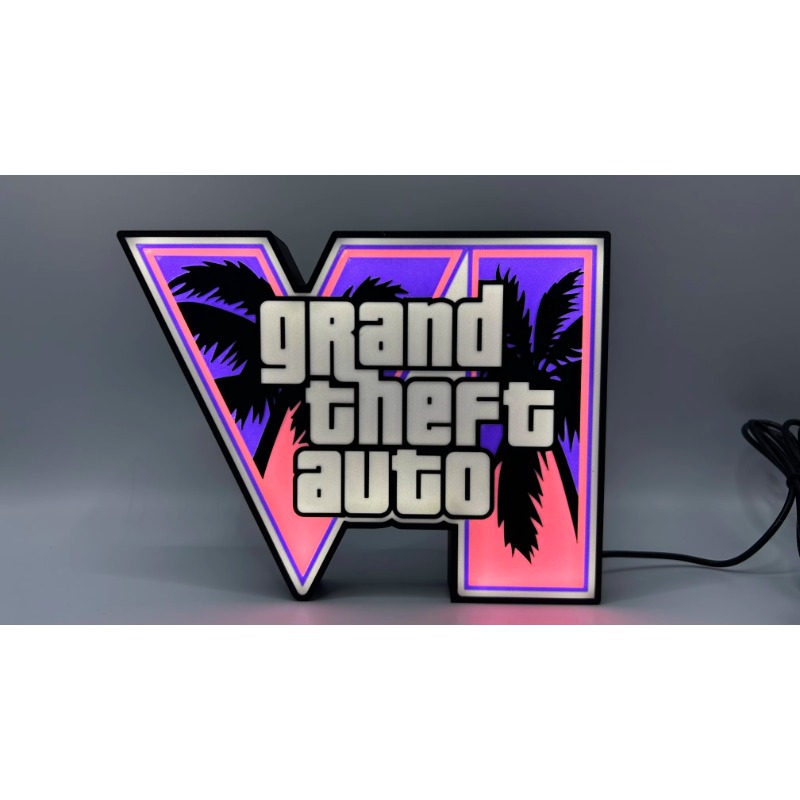 Luminária LED GTA 6 Grand Thef - Accessories For Your Gaming Room avaliação e preço