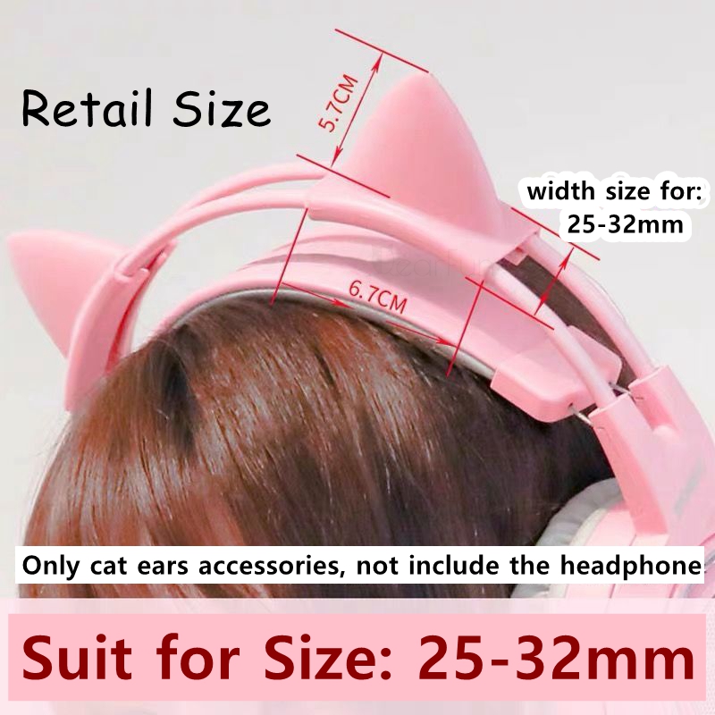 Pingente de Orelhas de Gato em - Gaming Accessories Pink avaliação e preço