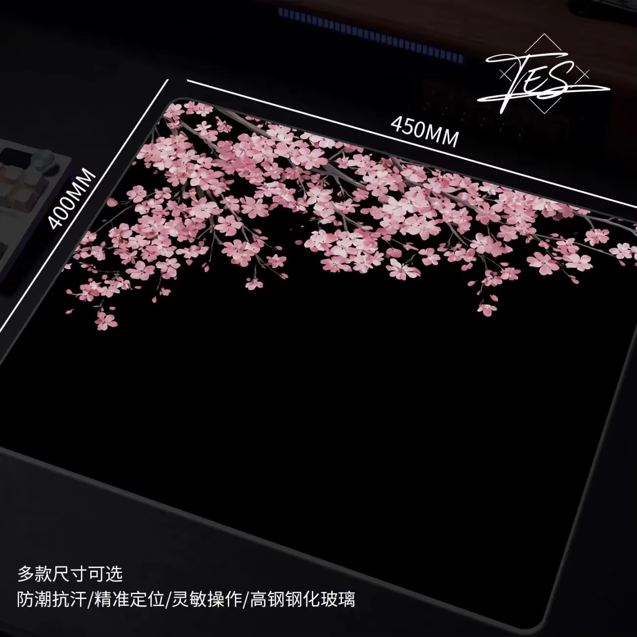 Mouse Pad de Vidro Grande com  - Gaming Accessories Pink avaliação e preço