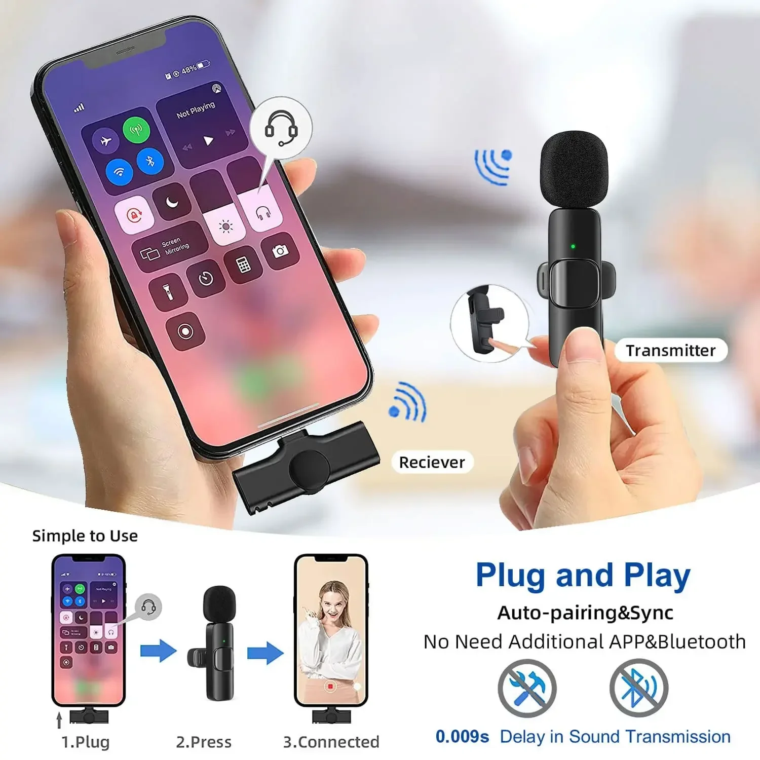 Microfone Lavalier Sem Fio 2.4 - Gaming Set Accessories avaliação e preço